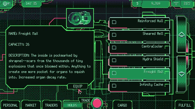 Space Warlord: Organ Trading Simulator